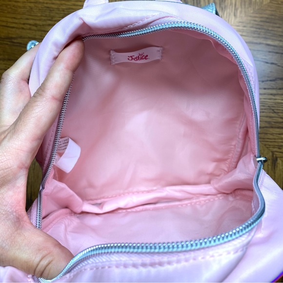 Justice - Confetti California Color-Changing Mini Backpack / Bag- Initial C Pink - Picture 7 of 8